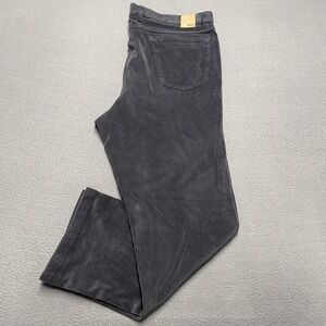 Hiltl‎ Pants Mens 42x30 Gray Corduroy Classic Fit Five Pocket Germany Design